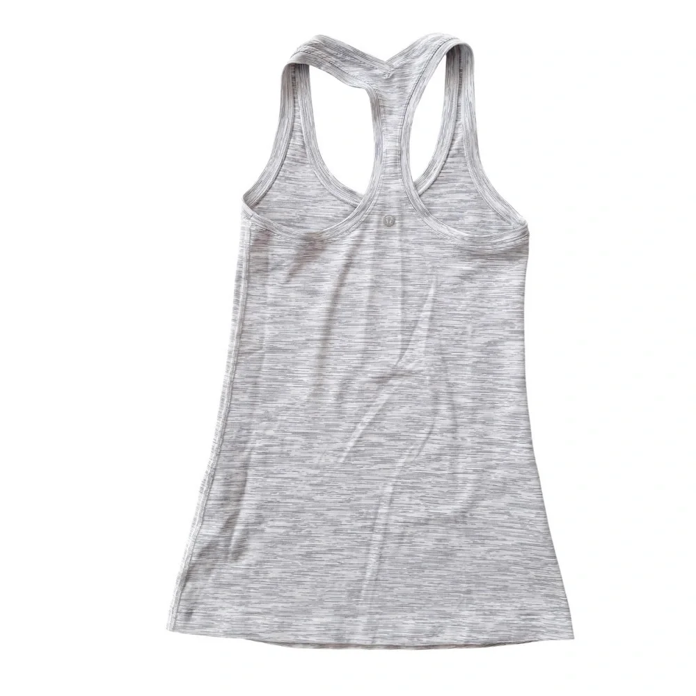 Lululemon Cool Racerback Tank Wee Are From Space Ice Grey Alpine White Size XS